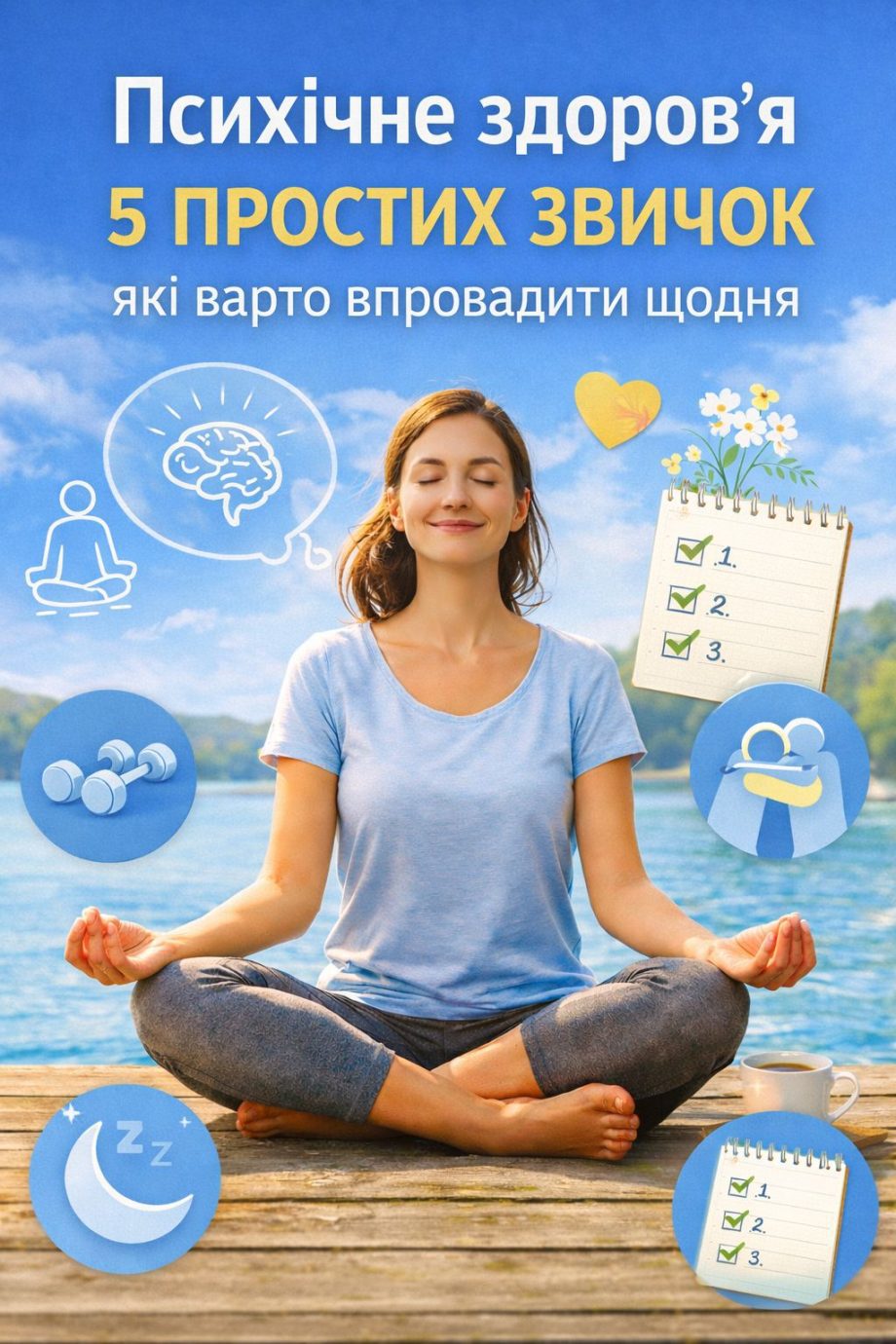 Як покращити психічне здоров’я: 5 щоденних звичок для балансу та спокою