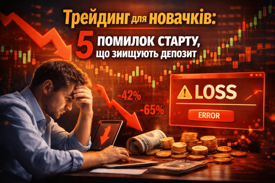 Трейдинг для новачків: 5 помилок старту, що знищують депозит