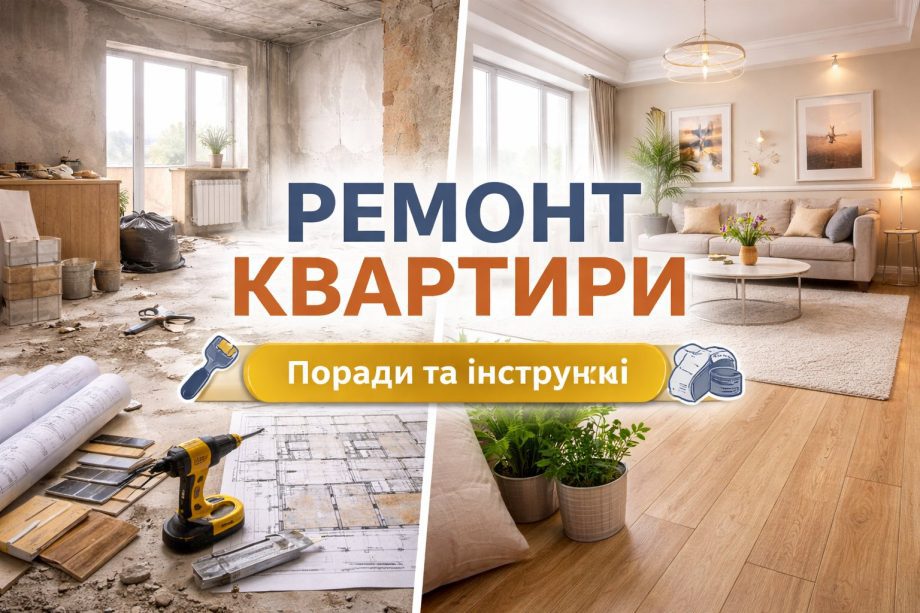 Ремонт квартири з нуля: з чого почати, етапи, бюджет і поширені помилки